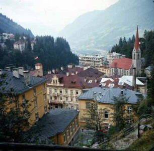 Bad Gastein, Gasteiner Tal : Bad Gatsein. Blick ins Gasteiner Tal, Richtung Hofgastein