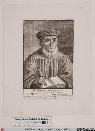 Bildnis Johannes Aventinus (eig. Turmair)