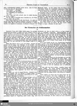 Der Uhrmacher als Gehäusemacher (IV)