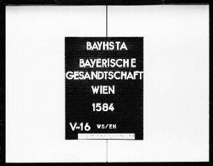 Bayerische Konsulate in Bozen, Brody (Galizien), Budapest und Wien