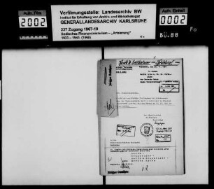 Zigarrenfabrik Barth & Sellheimer in Bruchsal (Karsldorf) -Fragment-