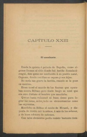 Capítulo XXIII - El asesinato.