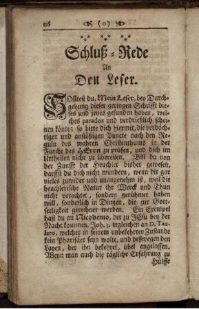 Schluß-Rede an den Leser