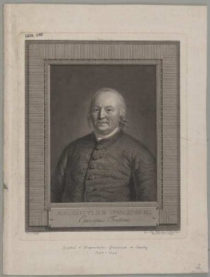 Bildnis des Aug. Gottlieb Spangenberg