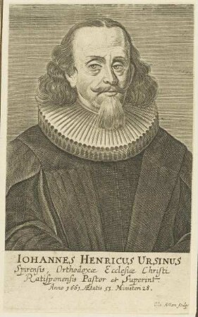 Bildnis des Iohannes Henricus Ursinus