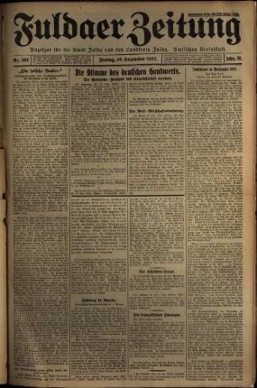 Ausgabe vom Freitag, den 30. Dezember 1932.