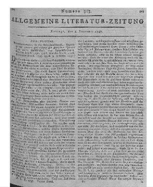 Beiträge zur weitern Ausbildung der deutschen Sprache. St. 6-7. Von einer Gesellschaft von Sprachfreunden. [Hrsg. v. J. H. Campe]. Braunschweig: Schulbuchhandlung 1796-97