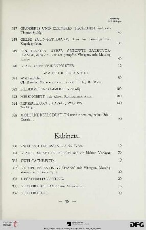 Kabinett (Nr. 330-337)