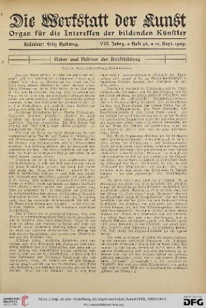 Geber und Nehmer der Kunstbildung