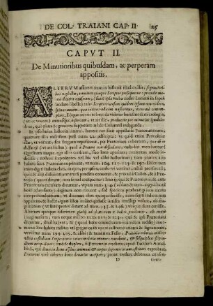 Caput II. De Minutioribus quibusdam, ac perperam appositis.