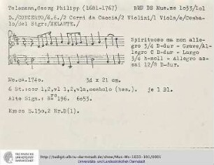 Konzert D-Dur