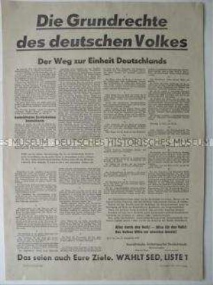 Sonderdruck des SED-Parteivorstandes des SED-Parteivorstandes zu den Landtagswahlen 1946