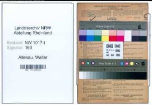 Entnazifizierung Walter Altenau , geb. 08.06.1914 (Kaufmaennischer Angestellter)
