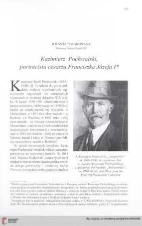 Kazimierz Pochwalski, portrecista cesarza Franciszka Józefa I