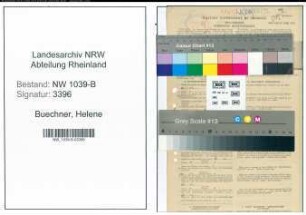 Entnazifizierung Helene Buechner , geb. 01.04.1897 (Lehrerin)