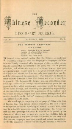 No. 3, May - June, 1884