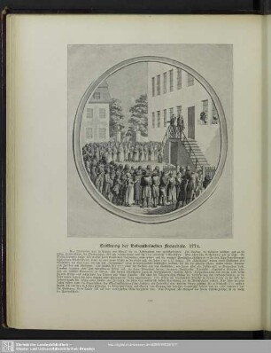Eröffnung der Hohenthalschen Freischule