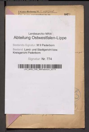 Erblasser: Köhler, Katharina Maria, geb. Salmen: