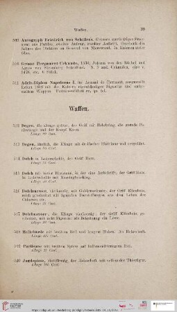 Waffen (Nr. 512 - 520)