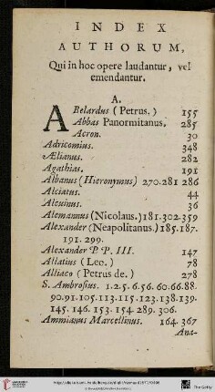 Index authorum