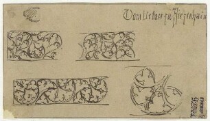 Pfarrkirche zu Hirzenhain, Blattornament vom Lettner
