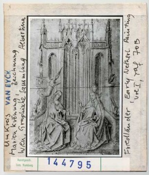 Jan van Eyck, Umkreis: Marienkrönung. Wien, Graphische Sammlung Albertina