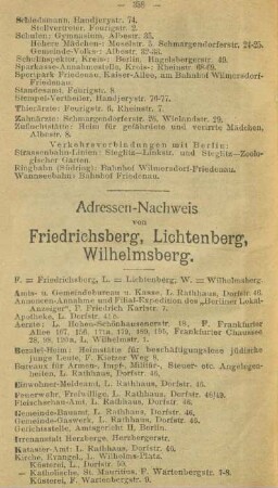 Friedrichsberg, Lichtenberg, Wilhelmsberg