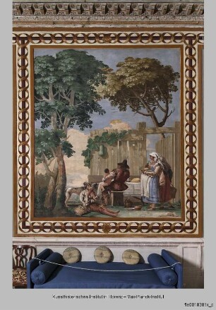 Stanza delle Scene Campestri : Die Bauersfamilie beim Essen