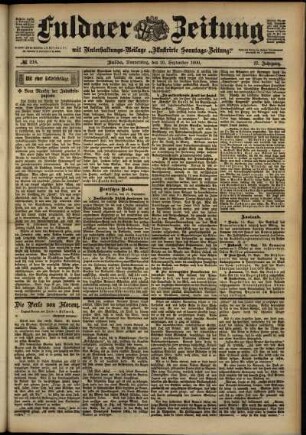 Ausgabe vom Donnerstag, den 20. September 1900.
