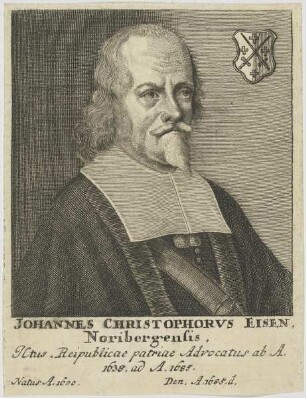 Bildnis des Johannes Christophervs Eisen