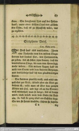 Siebzehnter Brief