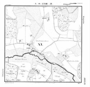 Kartenblatt SO LXXIII 52 Stand 1825