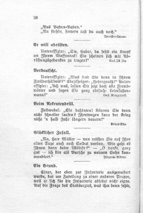 Glücklicher Zufall.