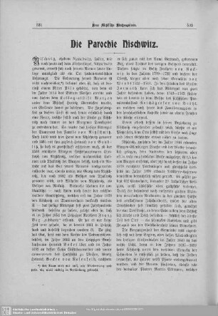 Die Parochie Nischwitz