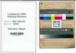 Entnazifizierung Margot Salzmann, geb. 08.04.1921 (Sekretaerin)