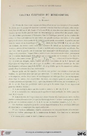 28: Calculs égyptiens du Moyen-Empire