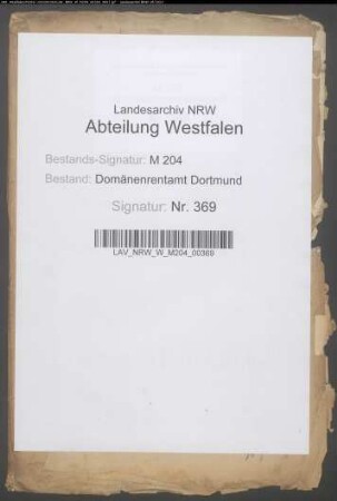 Ablösung einer auf dem Hiddemanns-Gut in Villigst liegenden Geldrente durch den Landwirt Hiddemann, genannt Hintermberg