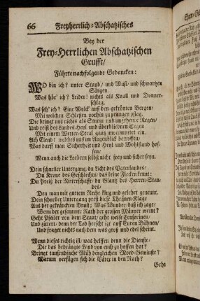 66-72, Bey der Frey-herrlichen Abschatzischen Grufft