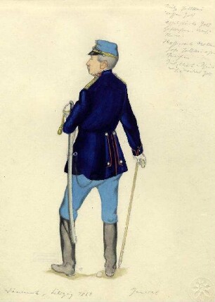 Uniformbild, General der dänischen Armee (1864)