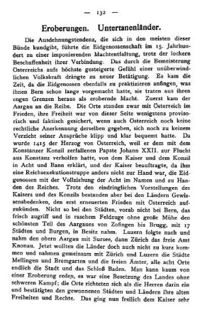 Eroberungen. Untertanenländer.
