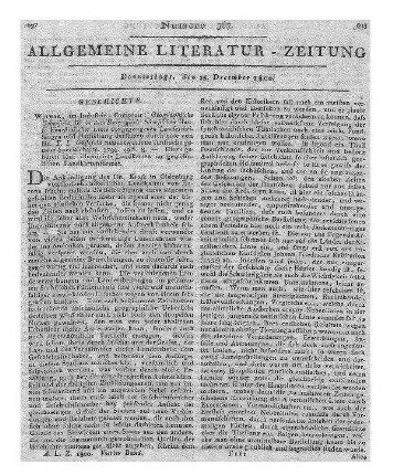 Der Verkündiger oder Wochenschrift zur Belehrung, Unterhaltung und Bekanntmachung für alle Stände. Jg. 1-2. Nürnberg 1797-98