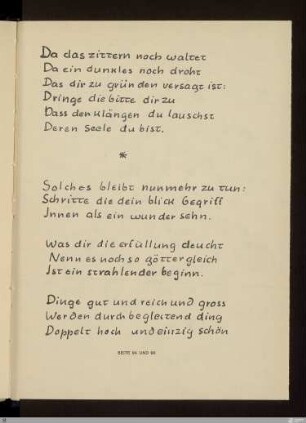 [Das Neue Reich] - [Sammelhandschrift] - StGA-George I,0911 : [SW IX: H10, SW IX: H11]