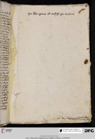 Papierblatt des 15. Jhs.