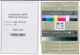 Entnazifizierung Karl Stein , geb. 11.01.1895 (Kaufmann)