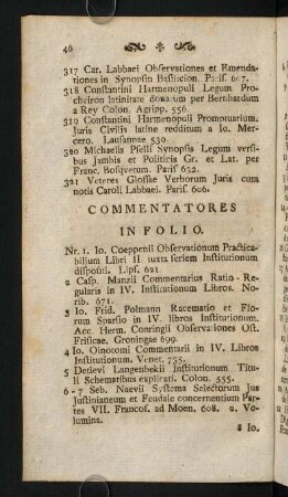 46-61, Commentatores