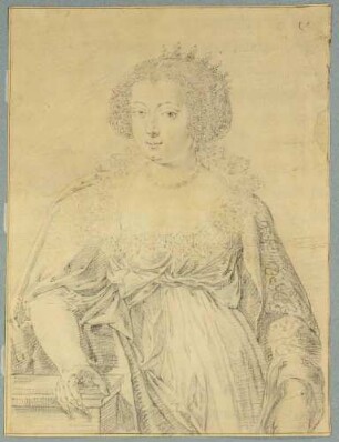 Reich gekleidete junge Dame