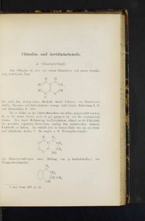 Chinolin- und Acridinfarbstoffe.