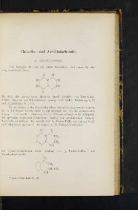 Chinolin- und Acridinfarbstoffe.