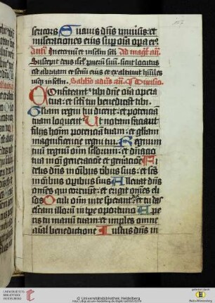 Psalterium cum ordinario officii monastici (Fortsetzung)