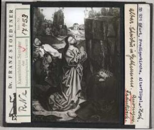 Erfurt, Predigerkirche: Hochaltar, Christus in Gethsemani (Stoedtner-Nr. 50921)